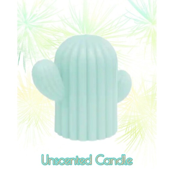 Ashland® Decorative Aqua Blue Unscented 5" Candle In Cactus Shape - Brand New - Picture 3 of 3